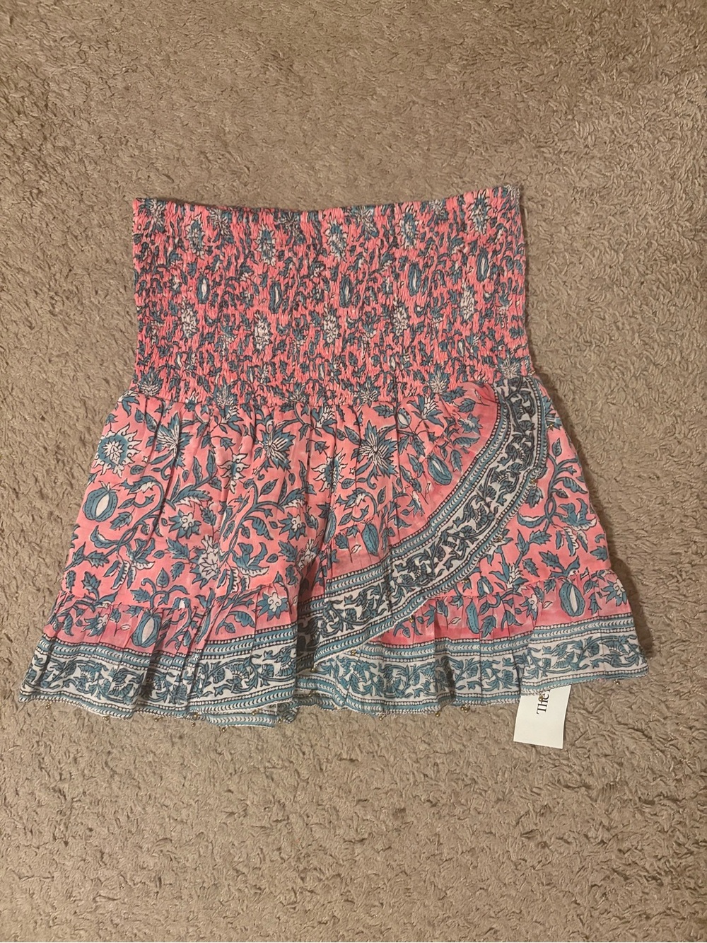 Alicia Bell Smocked Mini Skirt